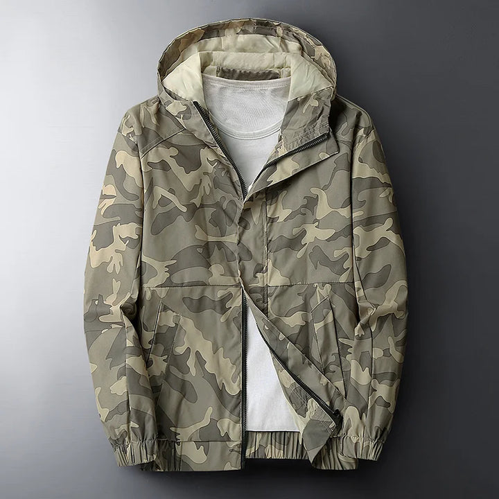 Camo Defender Lightweight Hooded Jacket