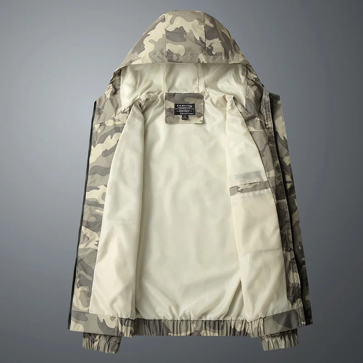 Camo Defender Lightweight Hooded Jacket