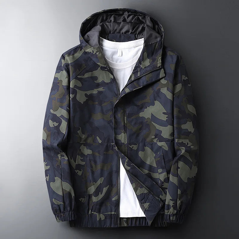 Camo Defender Lightweight Hooded Jacket