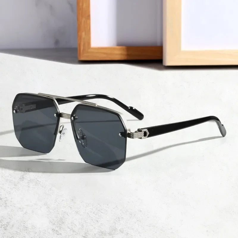 Debonair Rimless Sunglasses