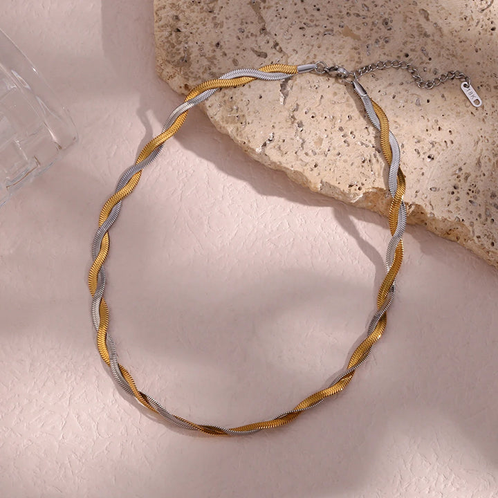 Eterna Twist Braided Necklace Set