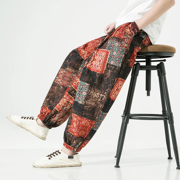 Sultan Sage Mosaic Trouser