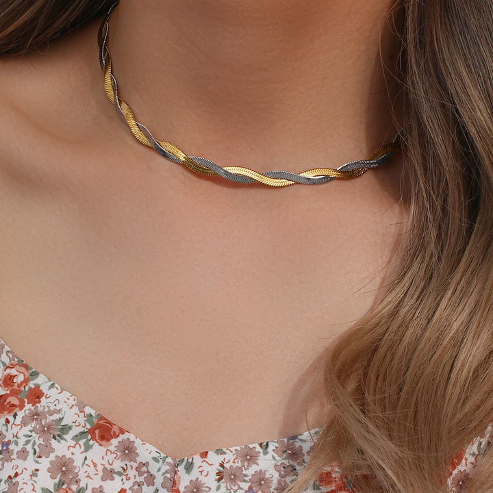 Eterna Twist Braided Necklace Set