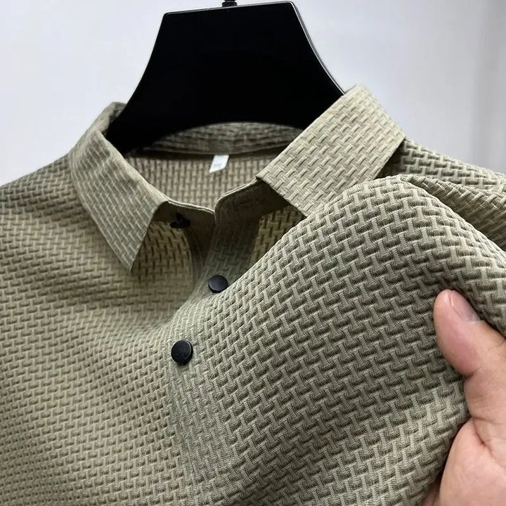 Ridge Knit Polo