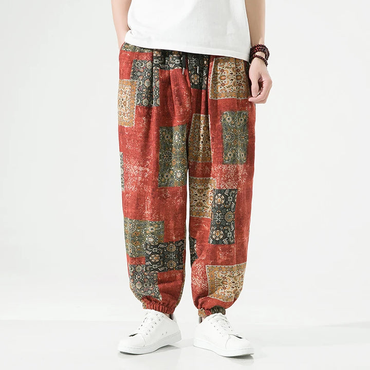 Sultan Sage Mosaic Trouser