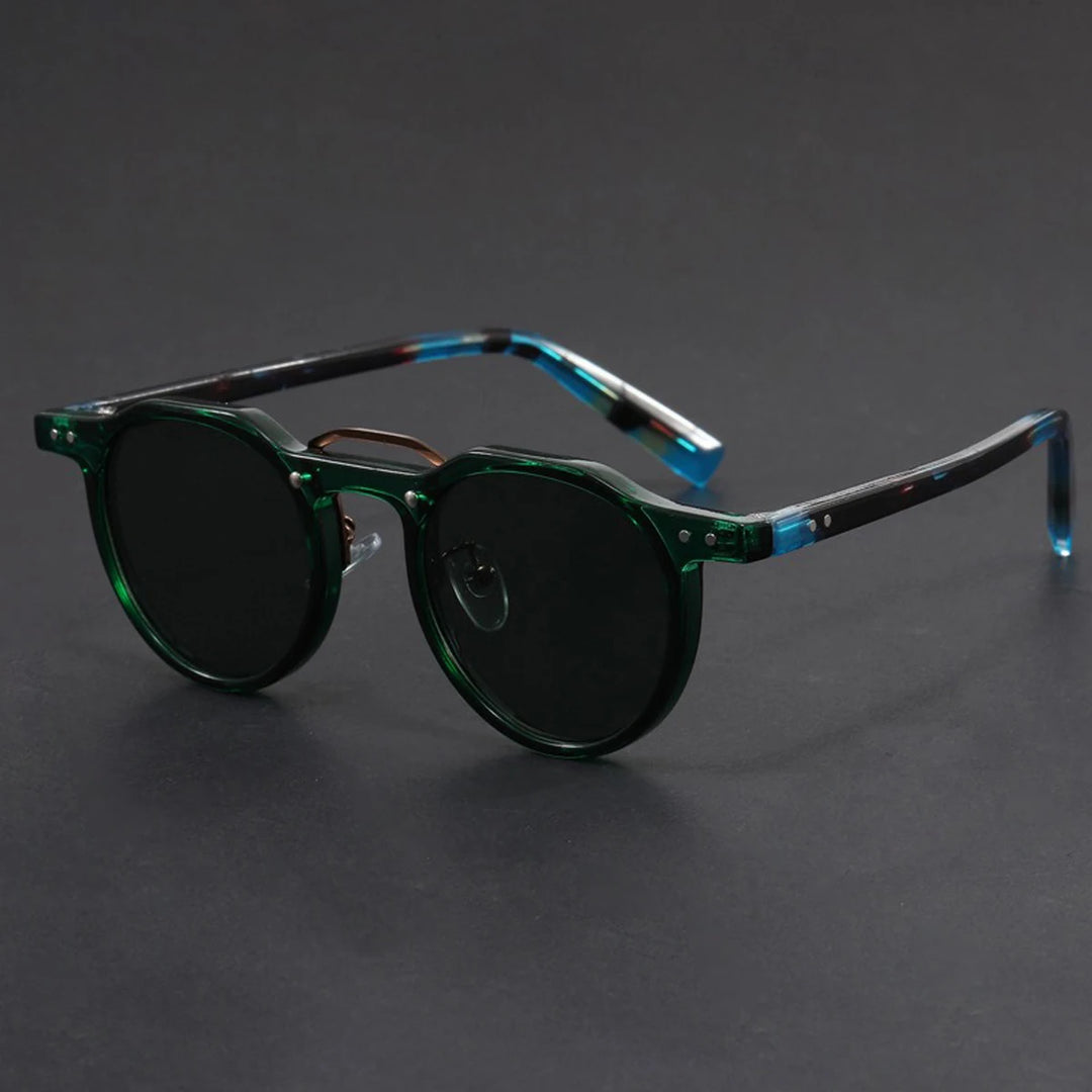 Retro Metal Frame Oval Sunglasses for Women Men Trendy Punk Round Sun Glasses Luxury Brand Designer Driving Shades
