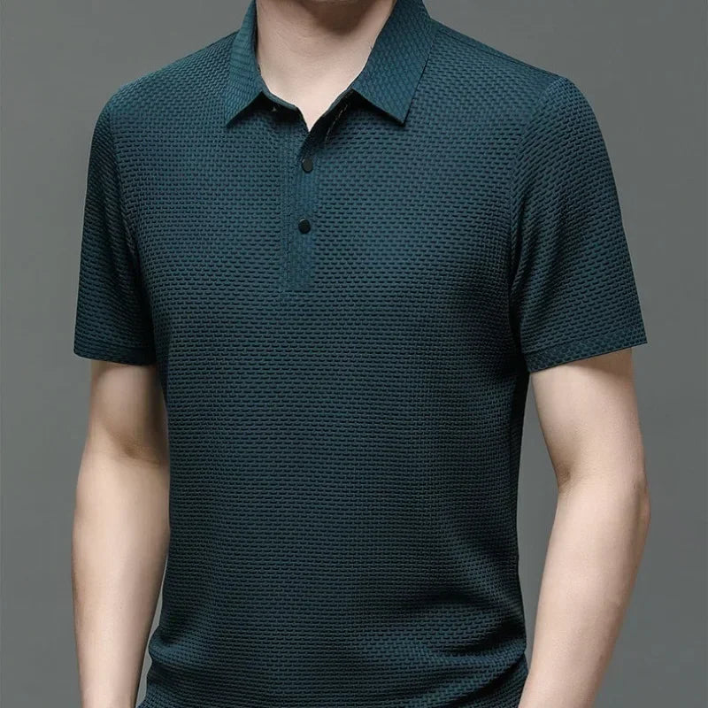 Ridge Knit Polo