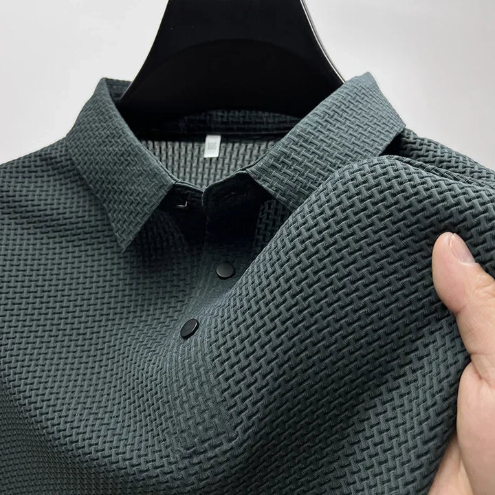 Ridge Knit Polo