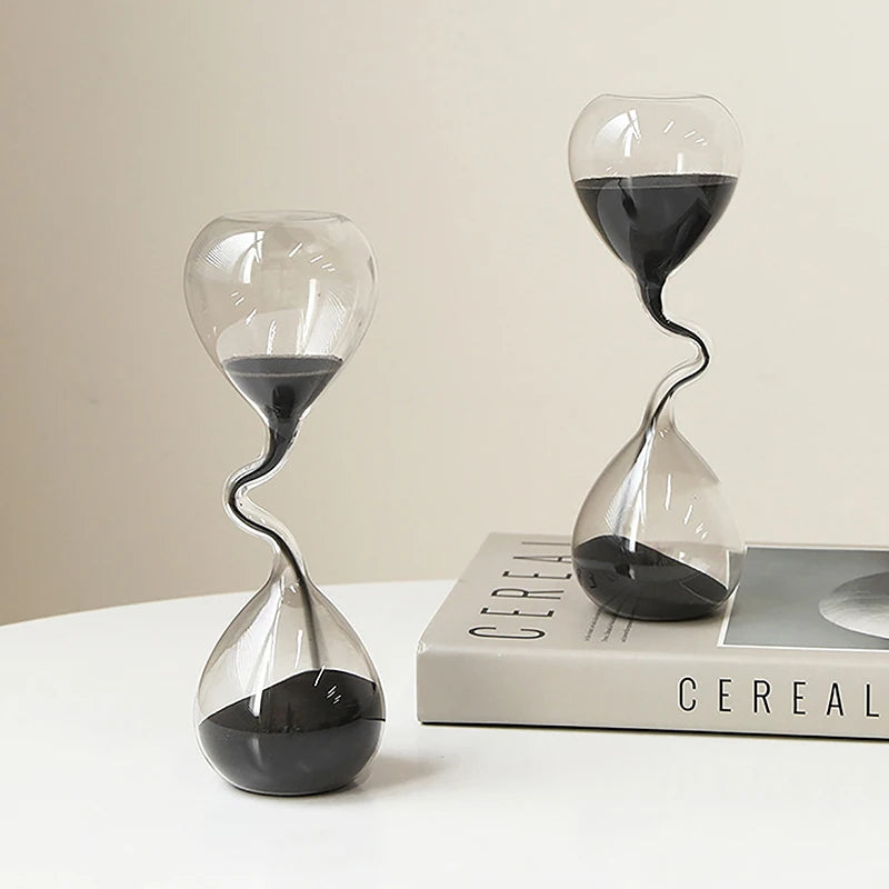 Noir Velura Curved Hourglass